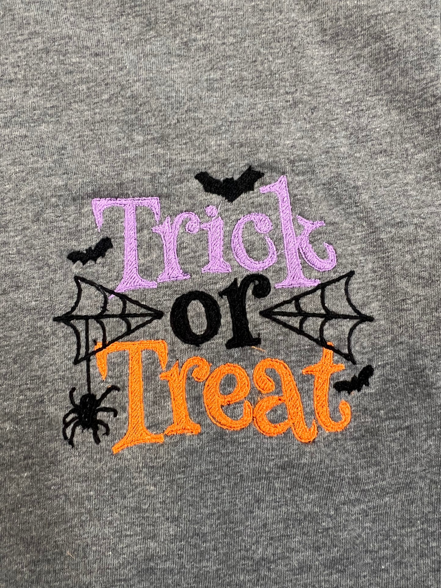 Trick or Treat Embroidered T-Shirt